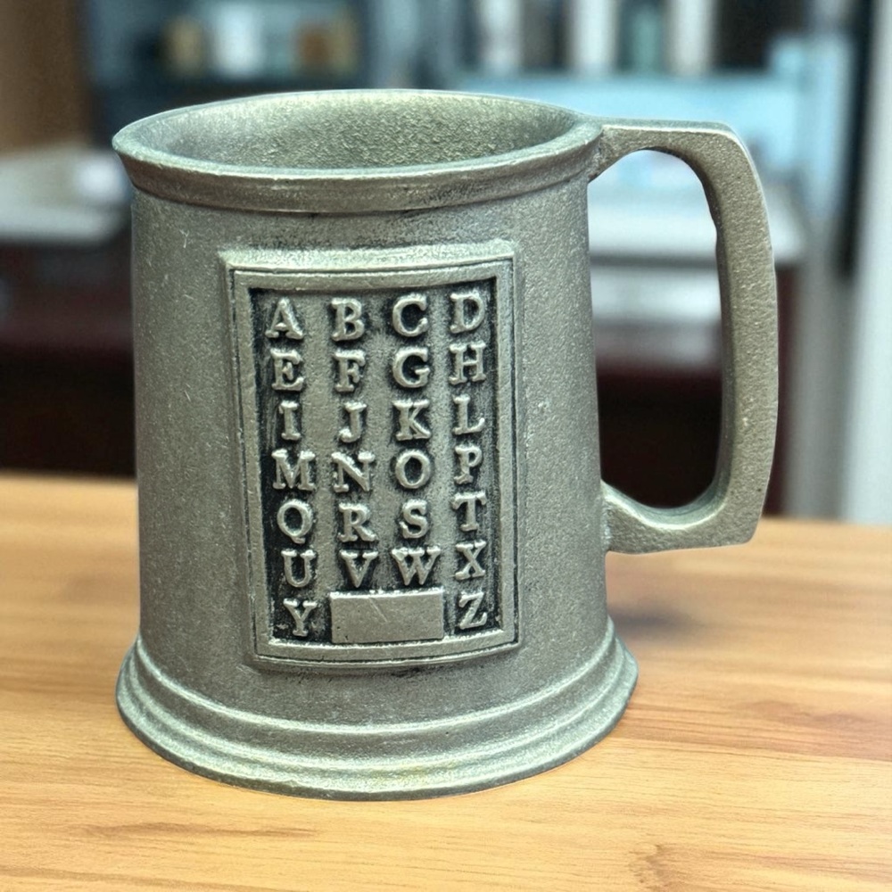 Wilton Armetale Pewter Alphabet Mug